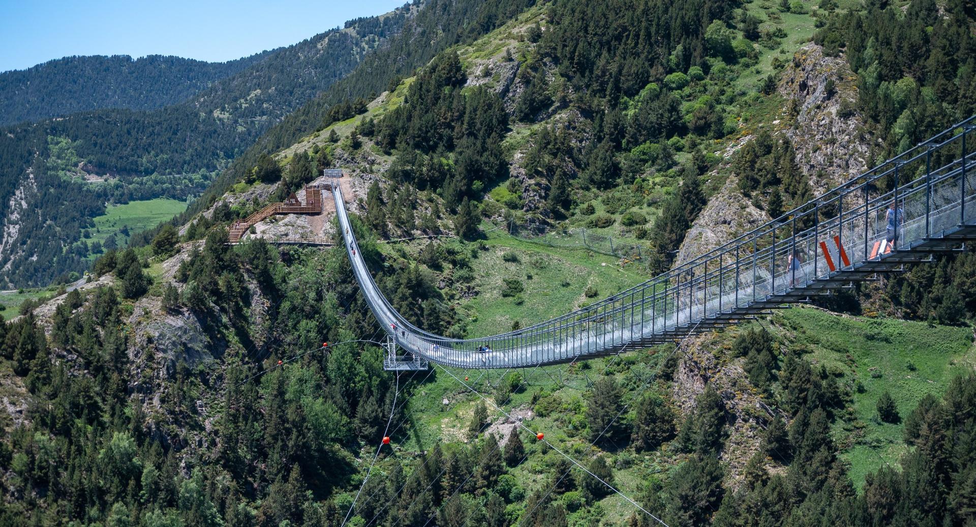 Tibetan bridge in Canillo