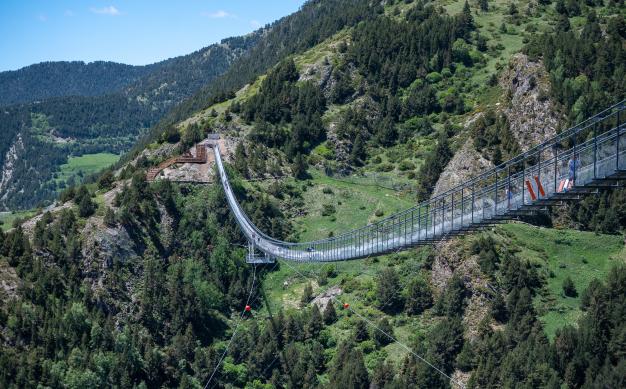 Tibetan bridge in Canillo